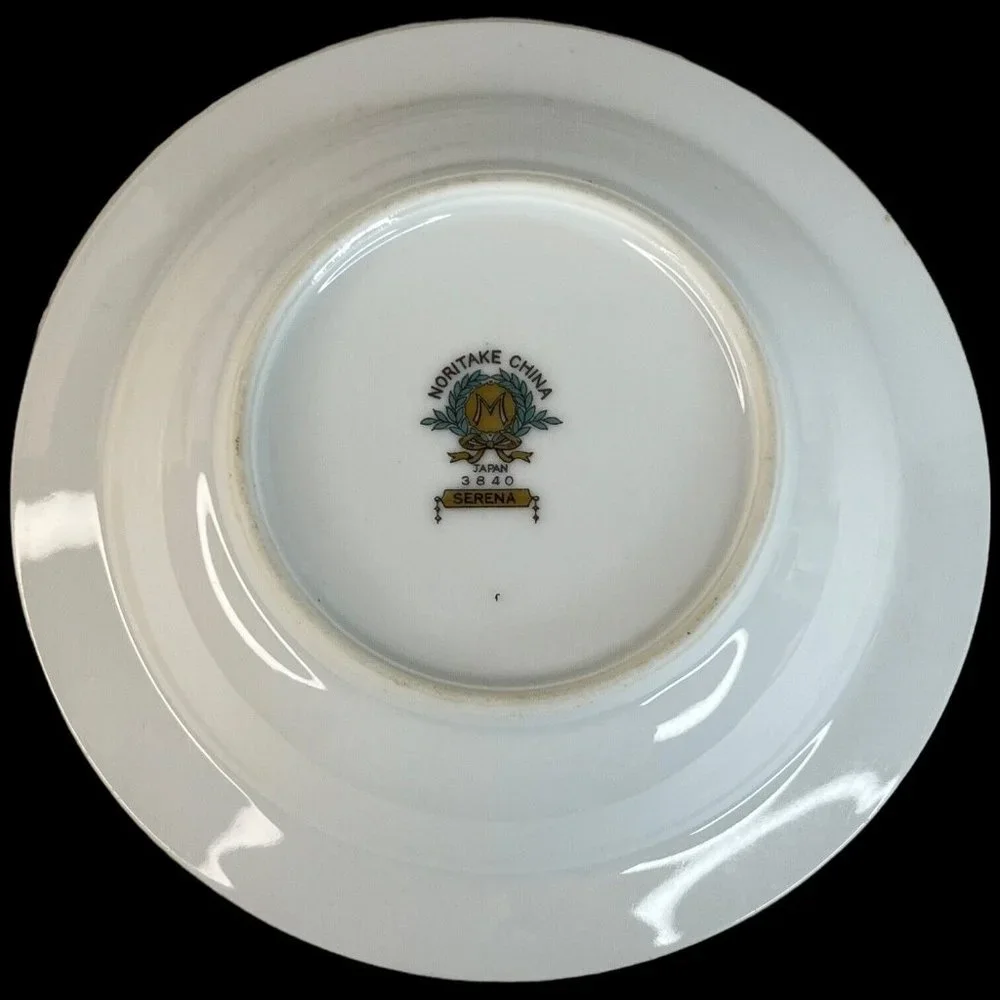 4 Noritake China Serena Rim Fruit Bowl Dessert Sauce Floral 5.75” Made Japan VTG